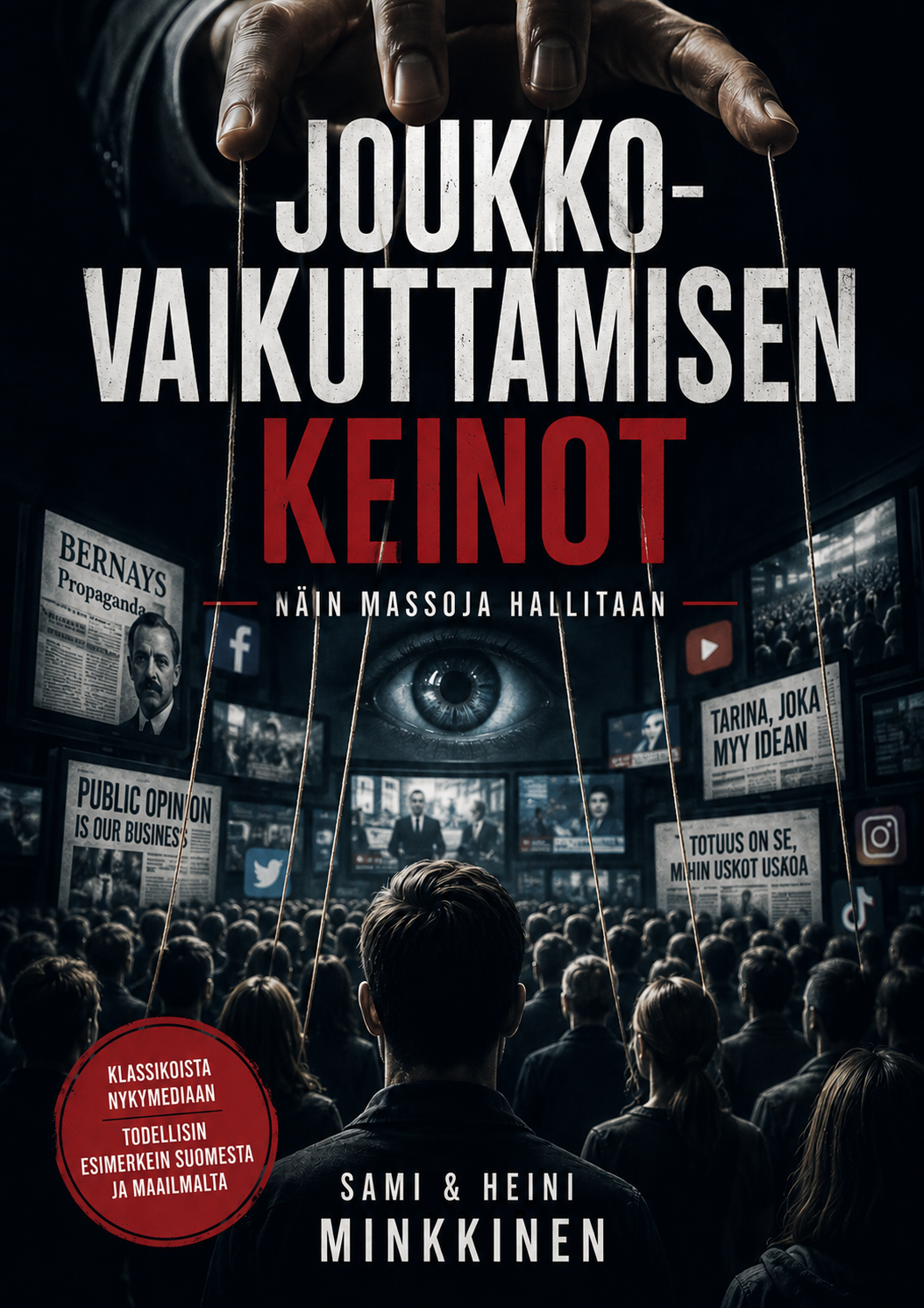 Joukkovaikuttamisen keinot -kirjan kansi